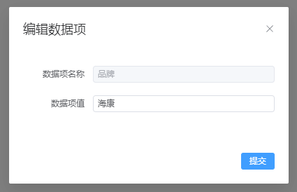 编辑数据项
