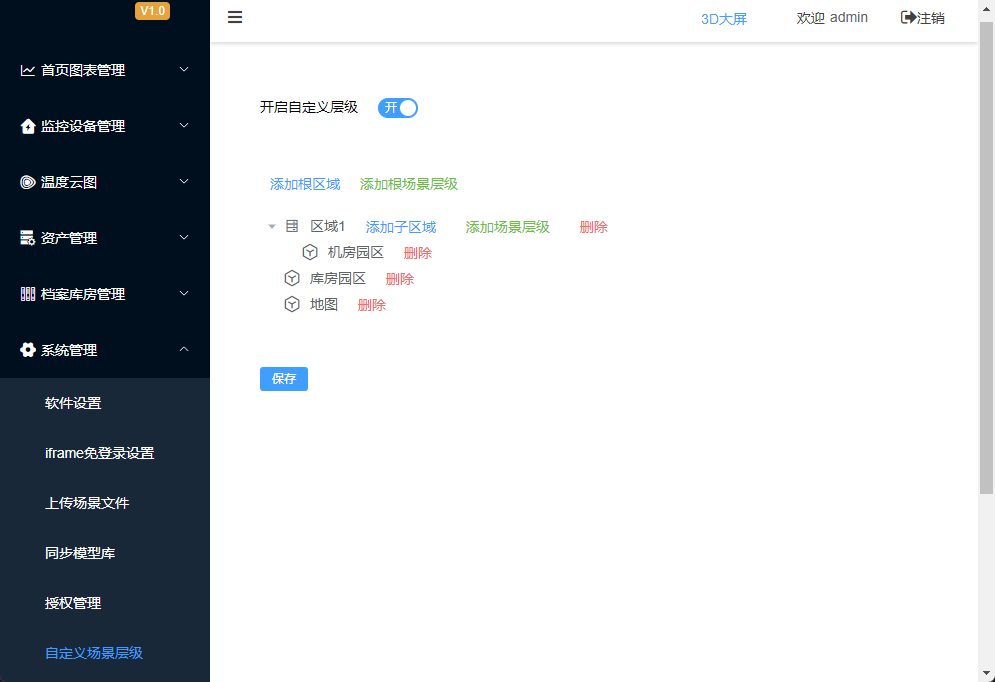 自定义场景层级
